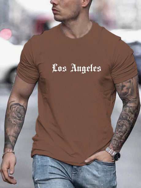 Men's Round Neck Plus Size T-shirt Personalized Patterns Printed Short Sleeve