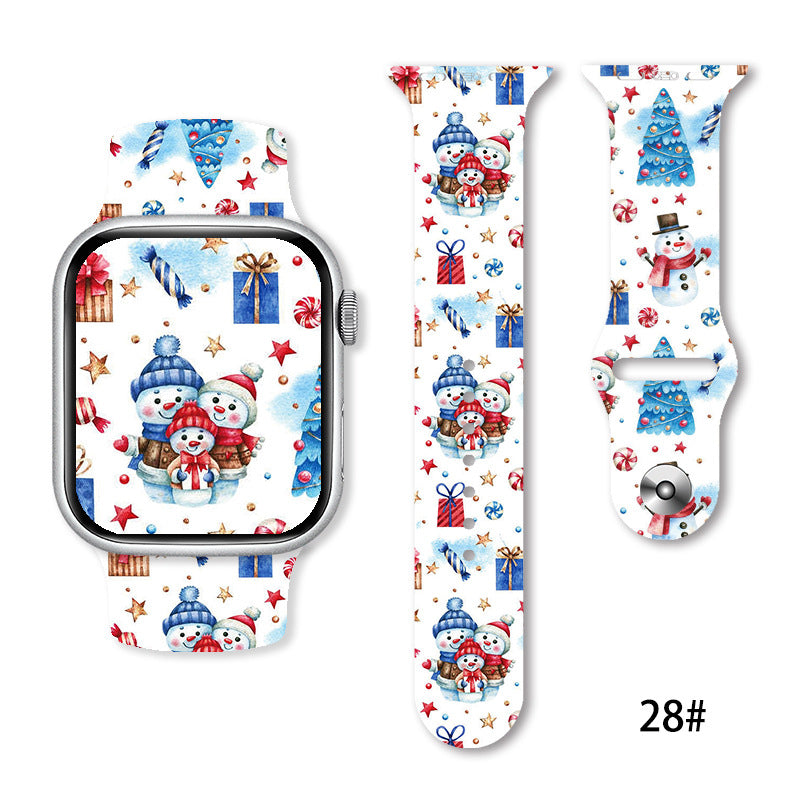 Christmas Silicone Strap Printing Suitable