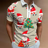 Christmas Series Lapel New Casual Short Sleeve