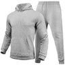 Slim Fit Solid Color Hoodie Suit Men's Clothing