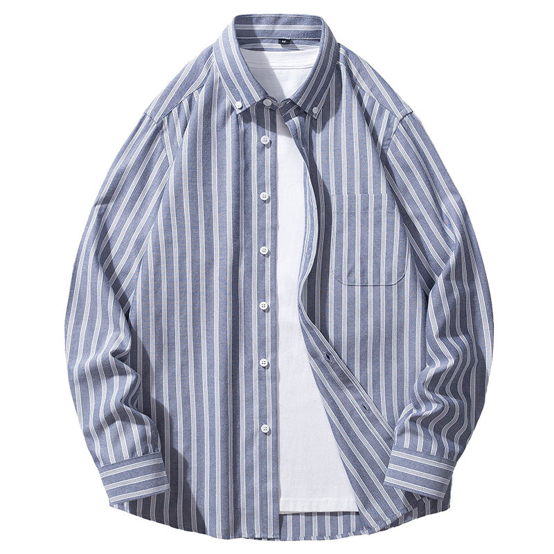 Camisa Oxford de manga larga para hombre