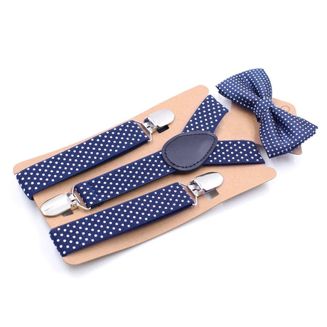 Three-clip Y-shaped Bow Tie Set Children's Shoulder Strap