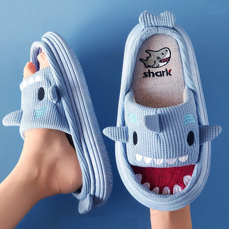 Animals Slippers Women Platform Shoes Cute Cartoon Thick Sole Home Slippers Bear Slippers Shark Slippers House Children Slippers