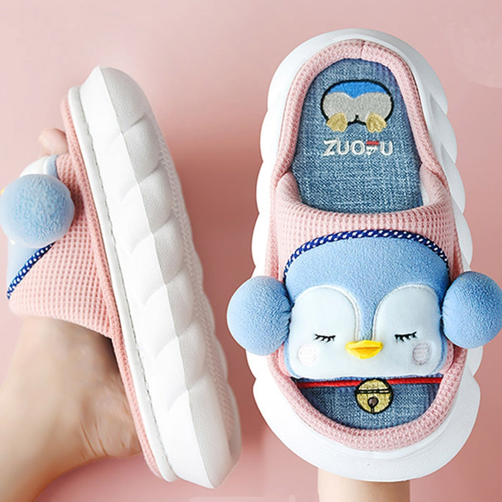 Animals Slippers Women Platform Shoes Cute Cartoon Thick Sole Home Slippers Bear Slippers Shark Slippers House Children Slippers