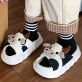 Animals Slippers Women Platform Shoes Cute Cartoon Thick Sole Home Slippers Bear Slippers Shark Slippers House Children Slippers