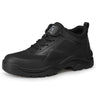 Men's Anti-smashing Steel Toe Rubber Sole Comfortable Wear-resistant Safety Shoes