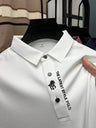 Summer Polo Shirt Business Casual Seamless Ice Silk