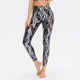 Pantalones de yoga con estampado de serpiente para mujer