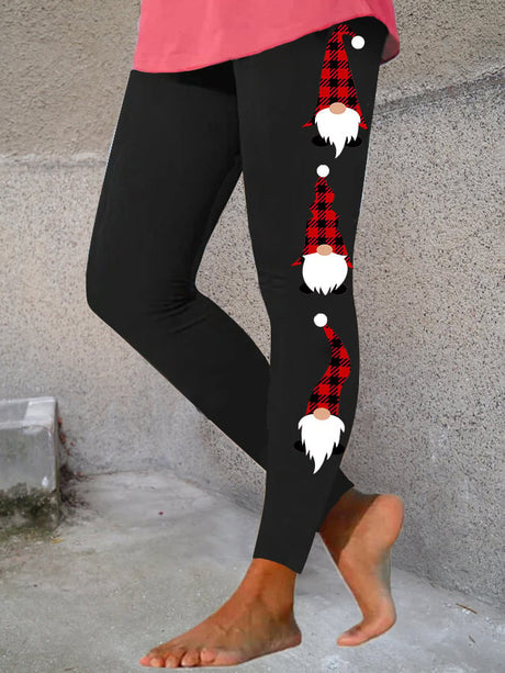 Floral Print Slim Fit Skinny Bootcut Trousers Women's Clothing