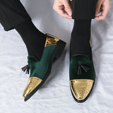 British Korean Version Of The Trend Pointed Gold Small Leather Shoes Men