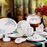 Juego de cuencos y platillos de cerámica, cuencos y platos de porcelana china