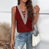 Casual Vest Loose Solid Color Top