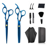 Household Flat Cut Color Hair Salon And Haircut Scissors Set