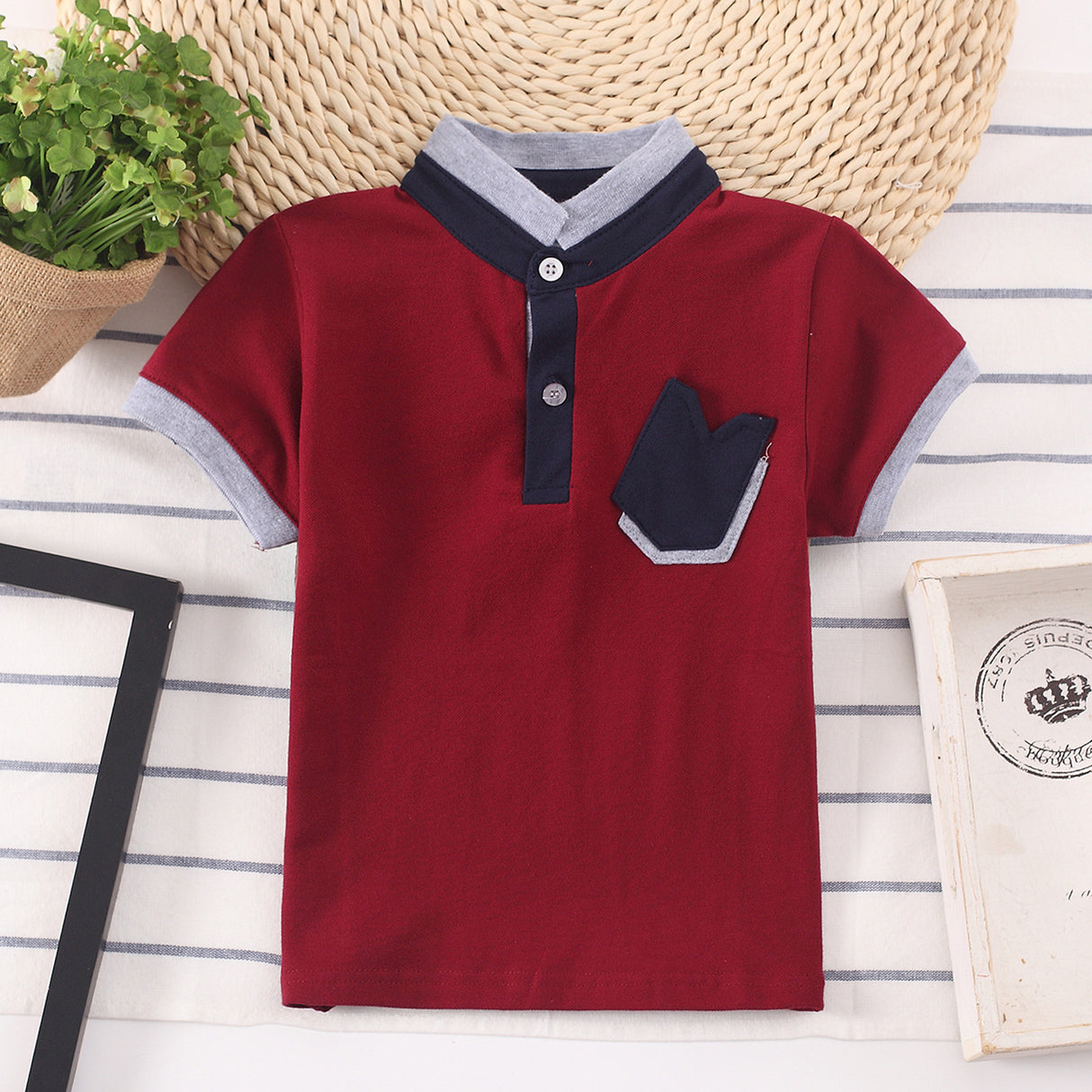 Camisa para niños Ropa para niños Ropa para bebés Tops para niños