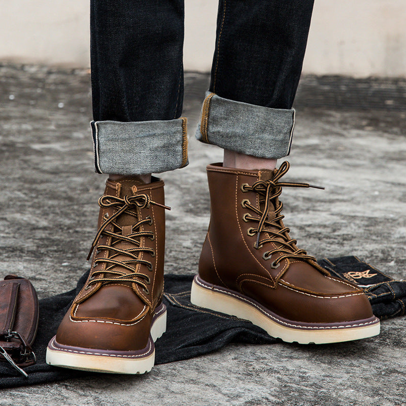 Botas Martin Vintage Bota de trabajador con forro polar Hombre