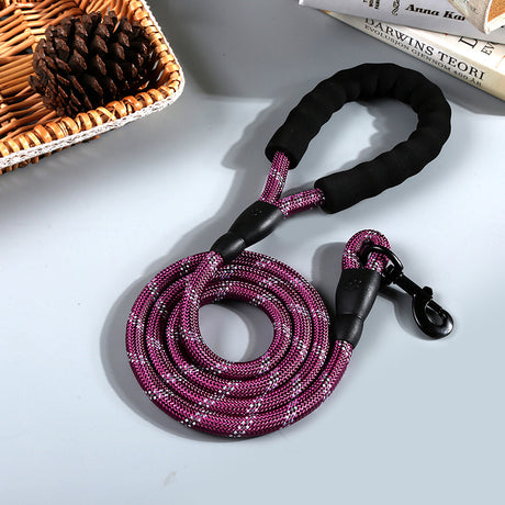 Reflective Nylon Round Rope Dog Leash