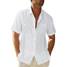 Fashion Short Sleeve Linen Shirt