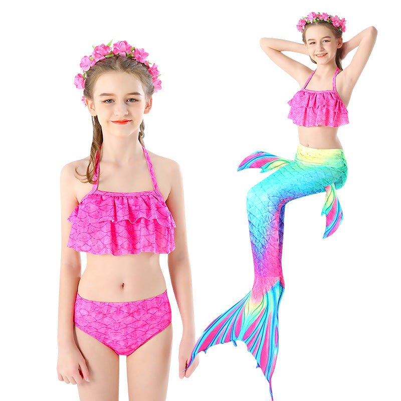 Ropa de bikini de traje de baño de sirena para niños