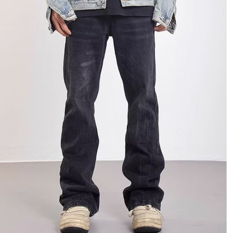 Washed White Distressed Skinny Jeans For Men