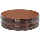 Men's Retro Nordic Viking Style Embossed Wide Belt