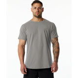 Men's Solid Color Casual Cotton Crew Neck Short Sleeves