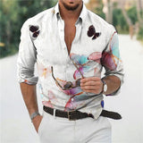 Camisa floral suelta para hombre Playa Retro