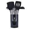 Silicone Kitchenware Set With Stainless Steel Tube Handle