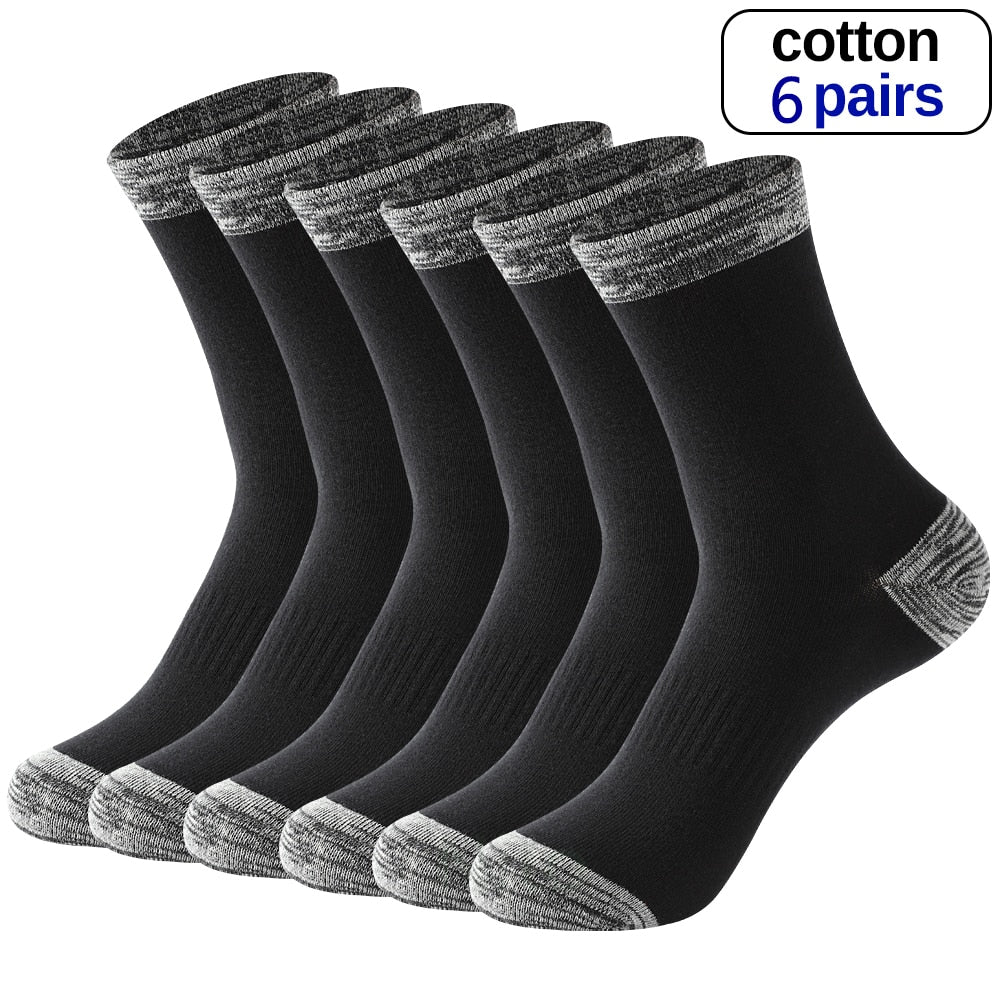 Calcetines de algodón para hombre en otoño e invierno.