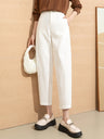 High Waist Draped Sickle Modal Suit Pants