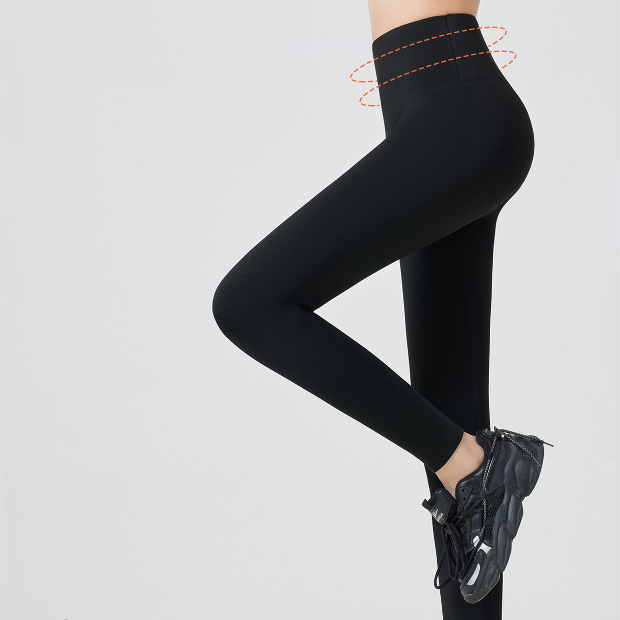 Silk Cashmere Fleece-lined Suspension Yoga Pants