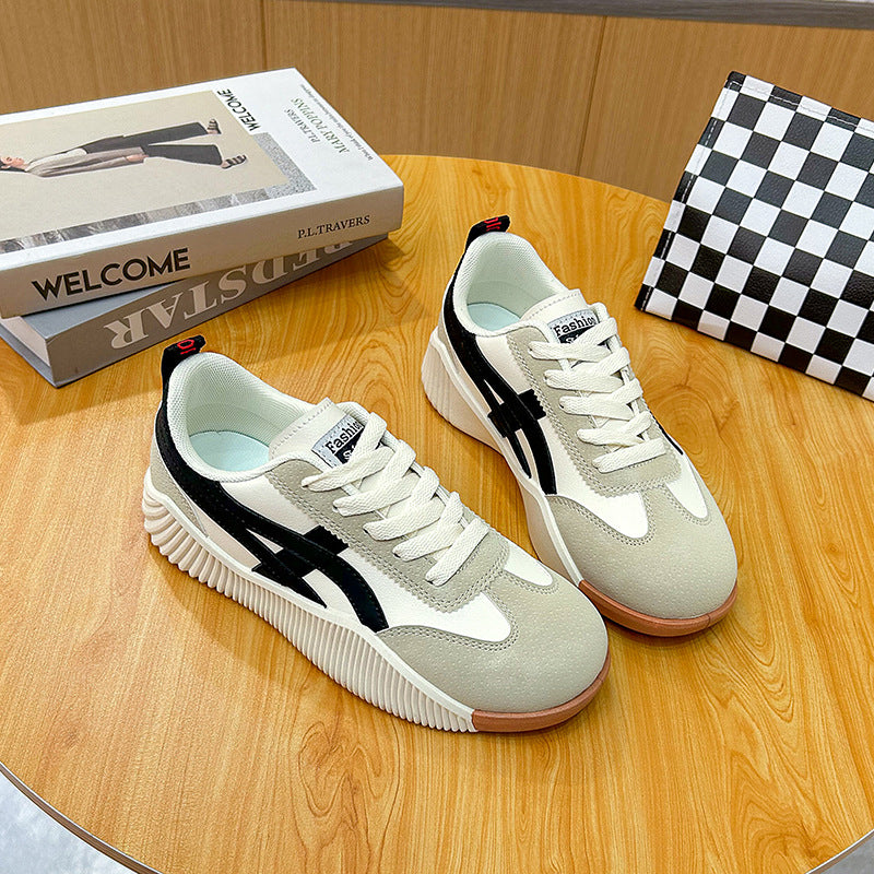 Korean Style Flat Women's Autumn New Breathable Casual Skateboard Shoes