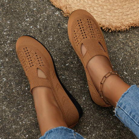 Zapatos casuales al aire libre sin cordones de moda femenina