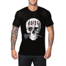 Summer Cross-border Independence Day Clothing Men's Casual Skull Digital Printed T-shirt