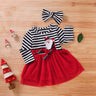 Vestido de princesa de hilo de red para niñas navideñas