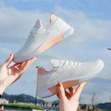 Flyknit Breathable White Shoes Summer Mesh