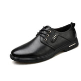 Zapatos altos con suela suave de cuero informal a la moda para hombre