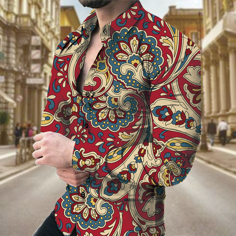 Men's Fashion Casual Shirt Printing