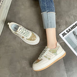 Wheat Ear Oil Painting Casual Retro Commuting Shoes