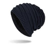 Men's Plush Sweater Hat Outdoor Warm Knit Ear Guards