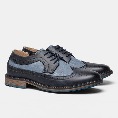 Zapatos brogue vintage de moda para hombre