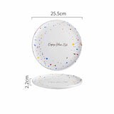 Household Simple Ceramic Terrazzo Plate Tableware