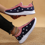 Large Size Flyknit Casual Pumps Women's Fashion XINGX