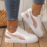 Women's Fashion Casual Multicolor Platform Lace-up Board Shoes