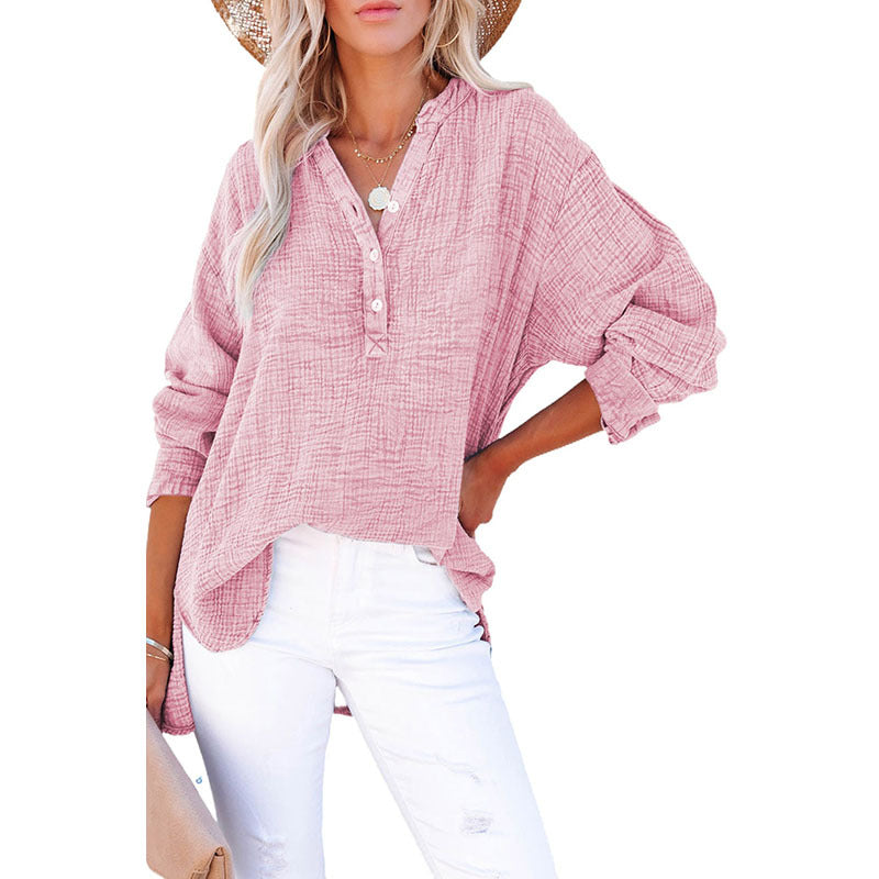 Loose Casual Style Cotton Pullover