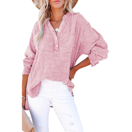 Loose Casual Style Cotton Pullover