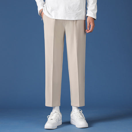 Summer Thin Ice Silk Men's Loose Casual Pants