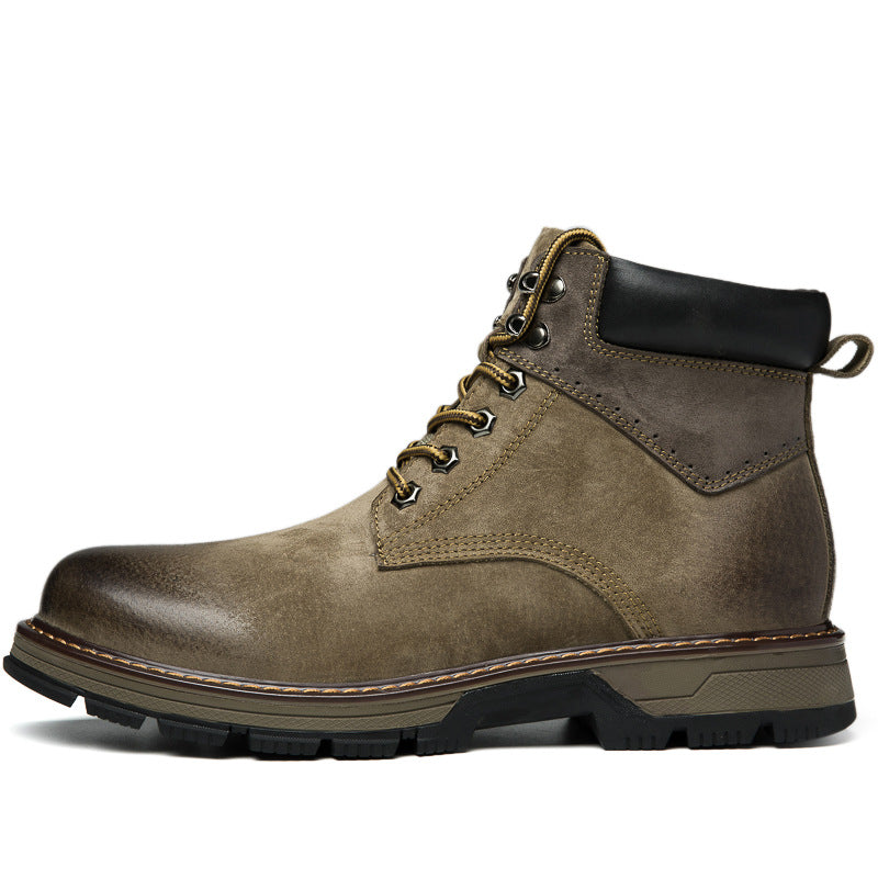 Botas Martin de cuero de invierno Zapatos de hombre Botas altas británicas