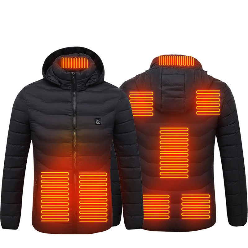 Nuevo Chaqueta calefactora, chaqueta eléctrica USB, abrigo de algodón, calentador, ropa térmica, chaleco calefactor, ropa de hombre, invierno