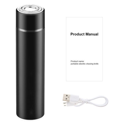 Mini Afeitadora Eléctrica Recargable Portátil Maquinilla De Afeitar Lavable Recortadora Barba Hombres Afeitadora Eléctrica Portátil Máquina De Afeitar Recargable USB Barba Inalámbrica Lavable