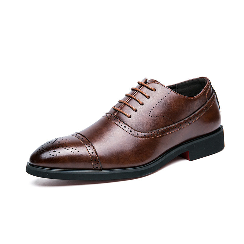 Zapatos de cuero informales de negocios para hombres